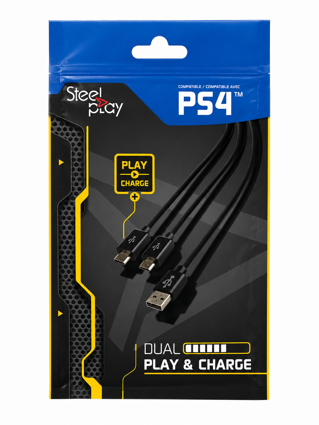 Double Câble Manette PS4 Steelplay