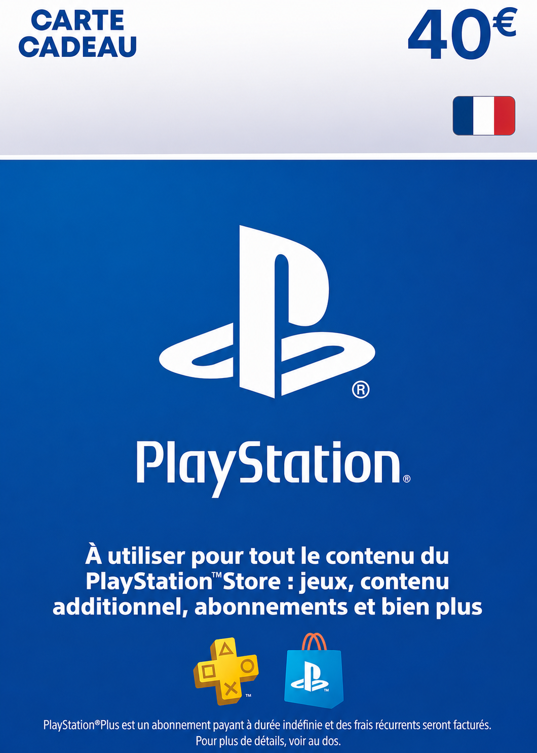 PSN Plus 40€