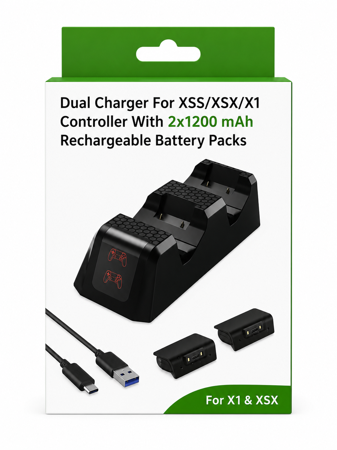 Station Charge Double Batterie Xbox One