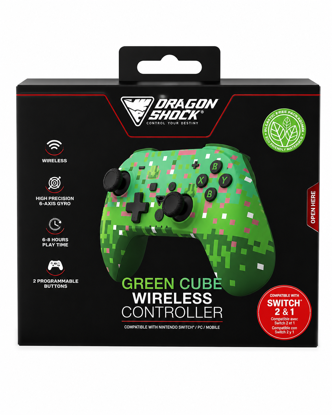Manette Nintendo Switch Dragonshock Minecraft